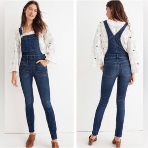 Madewell Overalls denim jean Side Zip Eco Edition with raw hem